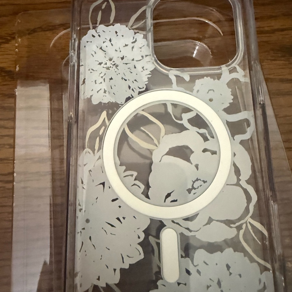 Kate Spade Pink and Black Floral iPhone Case - Picture 3 of 4